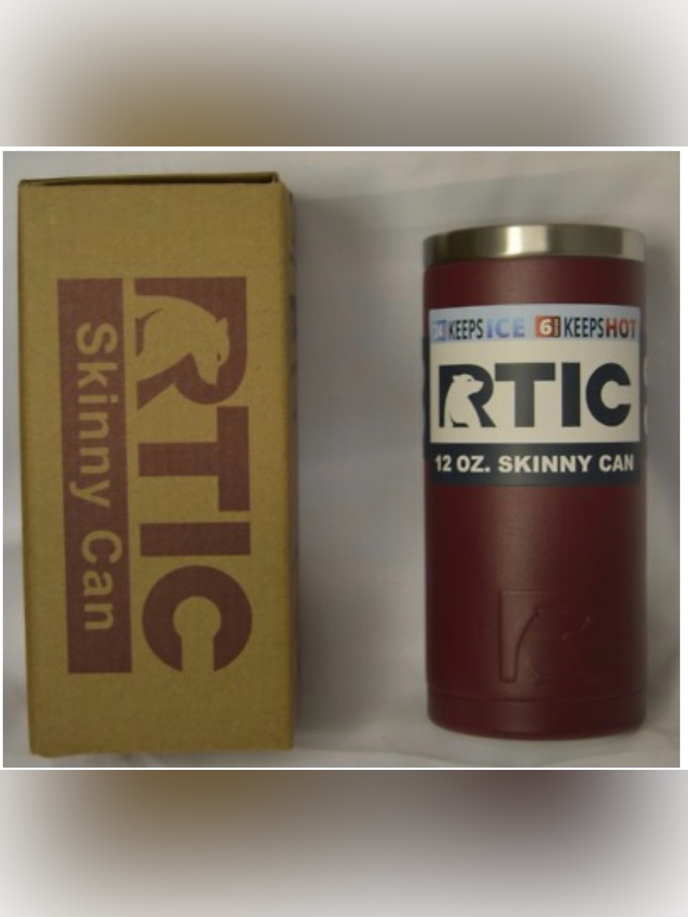 RTIC 12 oz Skinny Can Insulated Holder in Red